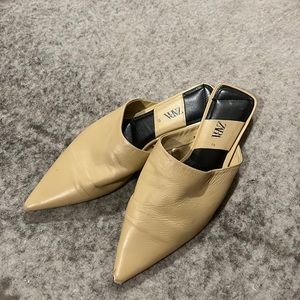 Zara leather mules